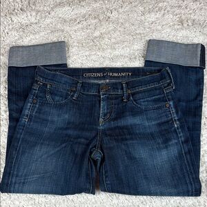 Citizens of Humanity Women's Dani Cropped and Cuffed Jeans, Size 26